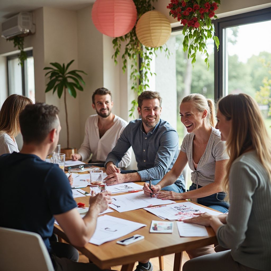 PartyElite office team meeting planning event